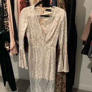 Vici white lace dress